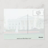White The White House, Washington D.C., VS fl Briefkaart (Achterkant)