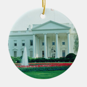 White The White House, Washington D.C., VS fl Keramisch Ornament
