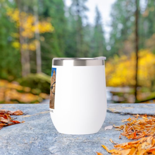 White Thermal Wine Tumber Vraag het maar aan Nana (Buiten)