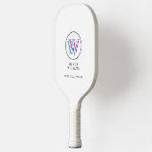 White Three Layers Initiaal Pickleball Paddle (Links)