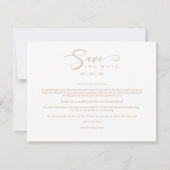 White Three Photos Collage Wedding Funny Script (Achterkant)
