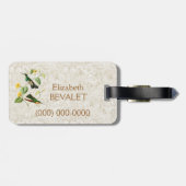 White Throat Mountain Gem kolibrie Bagagelabel (Achterkant horizontaal)