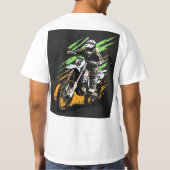 White Thunder: Motocross Legende T-shirt (Achterkant)