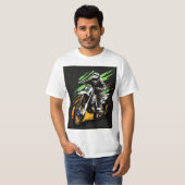 White Thunder: Motocross Legende T-shirt (Voorkant volledig)