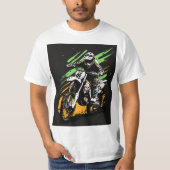 White Thunder: Motocross Legende T-shirt (Voorkant)