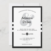 White Tie Affair Bruiloft Kaart (Voorkant)