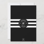 White Tie Affair Bruiloft Kaart (Achterkant)