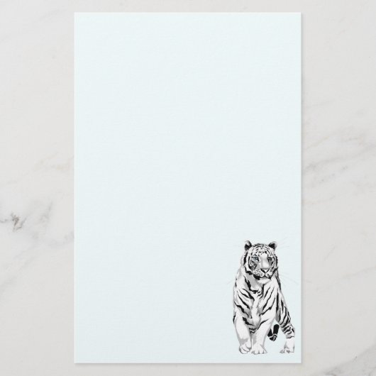 White Tiger2 stationery_vertical.v2. Briefpapier (Voorkant)