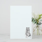White Tiger2 stationery_vertical.v2. Briefpapier (Staand voorkant)