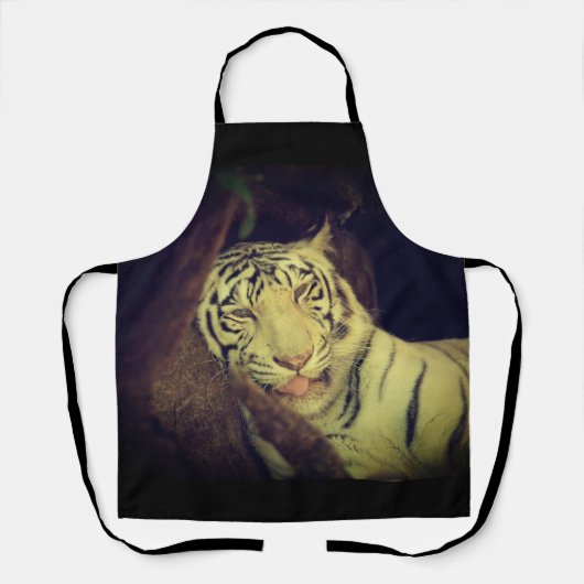 White Tiger Apron Schort (Voorkant)