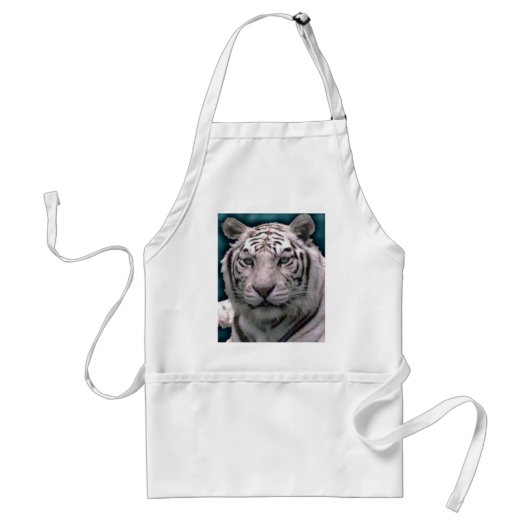 White Tiger Apron Standaard Schort (Voorkant)