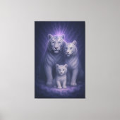 White Tiger Ascension – Celestial Lineage | ManJia Canvas Afdruk (Voorkant)