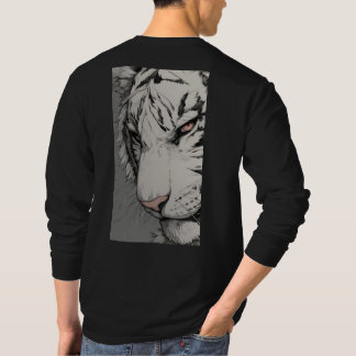 White Tiger Back Print Sweatshirt – Bold Wild Anim