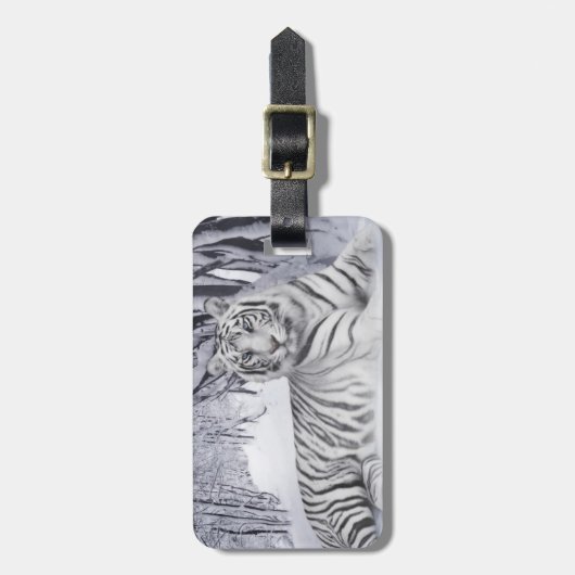 White Tiger Bagagelabel (Voorkant verticaal)