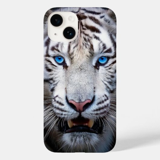 White Tiger Blue Eyes Case-Mate iPhone Case (Achterkant)