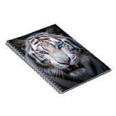 White Tiger Blue Eyes Notitieboek (Rechterzijde)
