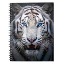 White Tiger Blue Eyes Notitieboek
