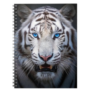 White Tiger Blue Eyes Notitieboek