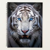 White Tiger Blue Eyes Planner (Voorkant)