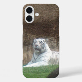 White Tiger iPhone 16 Plus Hoesje