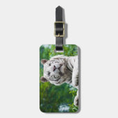 White Tiger custom bagagelabel (Voorkant verticaal)
