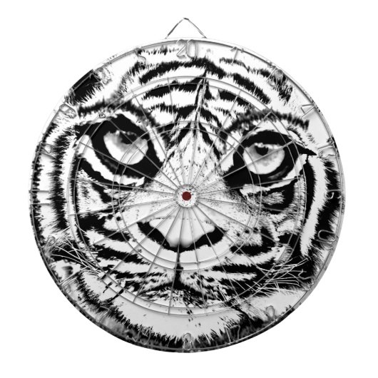 White Tiger Dart Board Dartbord (Voorkant)