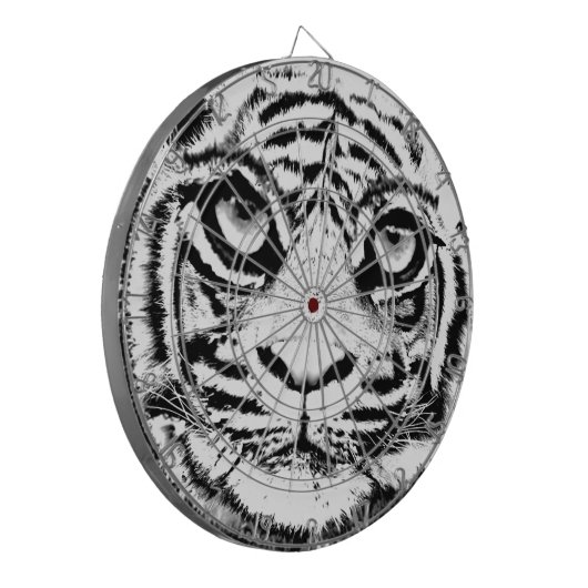 White Tiger Dart Board Dartbord (Voorkant Links)