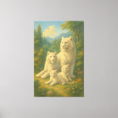 White Tiger • Dawn Forest Ancestral Family | ManJi Canvas Afdruk (Voorkant)