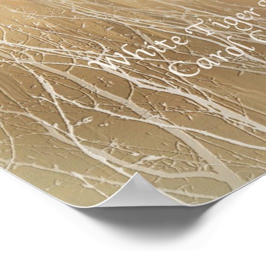 White Tiger Dreams Fine Art Poster/Print Poster (Hoek)