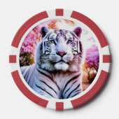 White Tiger en Leopard Poker Chips (Voorkant)