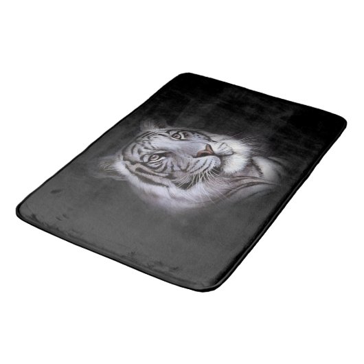 White Tiger Face Badmat (Gekanteld)