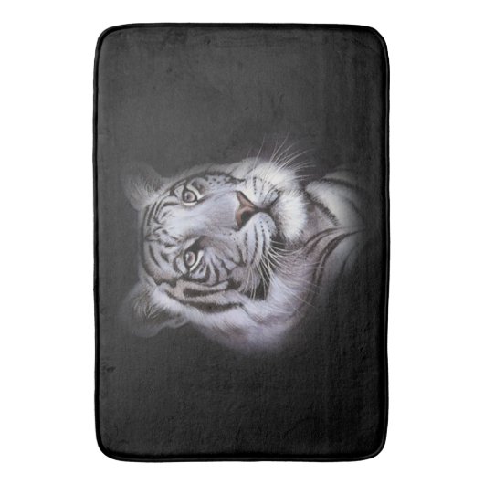 White Tiger Face Badmat (Voorkant Verticaal)