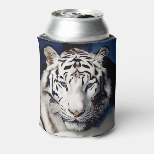 White Tiger Face Blikjeskoeler (Blikje Achterkant)