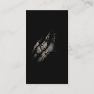 White Tiger Face Torn Claw Wild Safari Animal Cat Visitekaartje