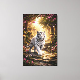 White Tiger Fantasy Art | Man Jiang Hong Art Serie Canvas Afdruk