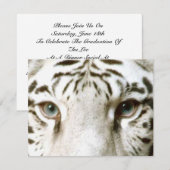 White Tiger Feng Shui Invitation ~ EZ2 Customize Kaart (Voorkant / Achterkant)