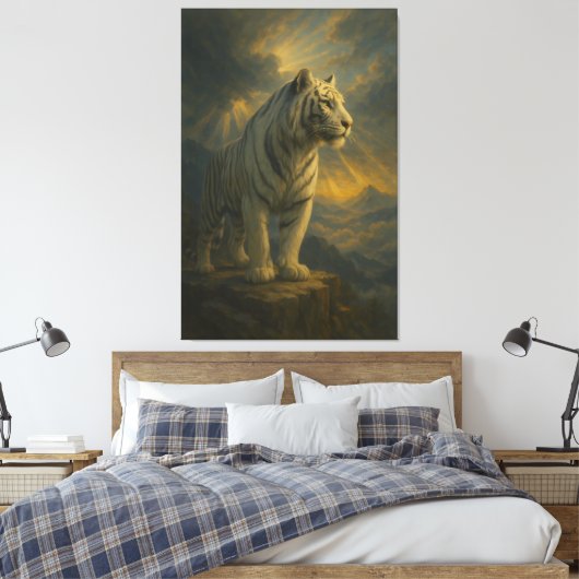 White Tiger – Fine Art Print (Insitu (Slaapkamer))