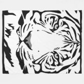 White Tiger Fleece Blanket (Voorkant (Horizontaal))