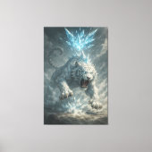 White Tiger – Frost King Ice Burst Descent – ManJi Canvas Afdruk (Voorkant)