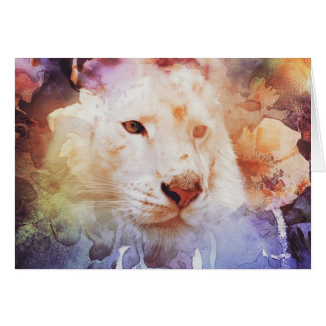 White Tiger Grunge (Voorkant Horizontaal)