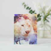 White Tiger Grunge Briefkaart (Staand voorkant)