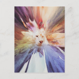 White Tiger Grunge Briefkaart