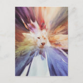 White Tiger Grunge Briefkaart (Voorkant)