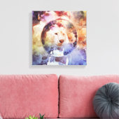 White Tiger Grunge Canvas Afdruk (Insitu (Woonkamer))