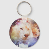 White Tiger Grunge Sleutelhanger (Voorkant)