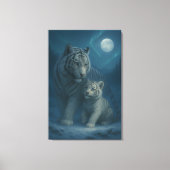 White Tiger – Guardian of Light – ManJiangHong Art Canvas Afdruk (Voorkant)