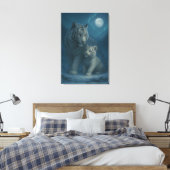 White Tiger – Guardian of Light – ManJiangHong Art Canvas Afdruk (Insitu (Slaapkamer))