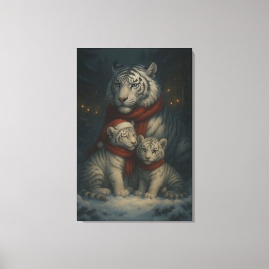 White Tiger – Guardian of Light – ManJiangHong Art Canvas Afdruk (Voorkant)