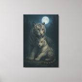 White Tiger – Guardian of Light – ManJiangHong Art Canvas Afdruk (Voorkant)