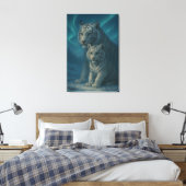White Tiger – Guardian of Light – ManJiangHong Art Canvas Afdruk (Insitu (Slaapkamer))